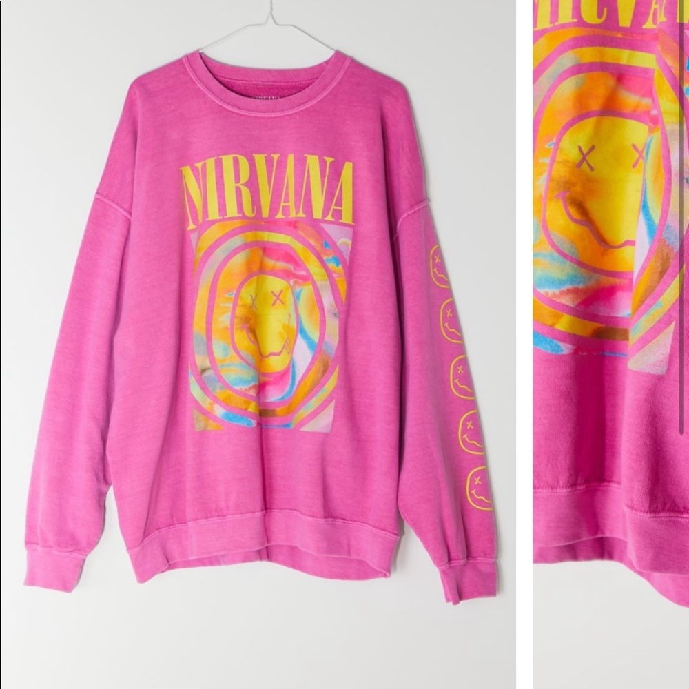 ISO!! urben outfitters overdyed pink sweatshirt